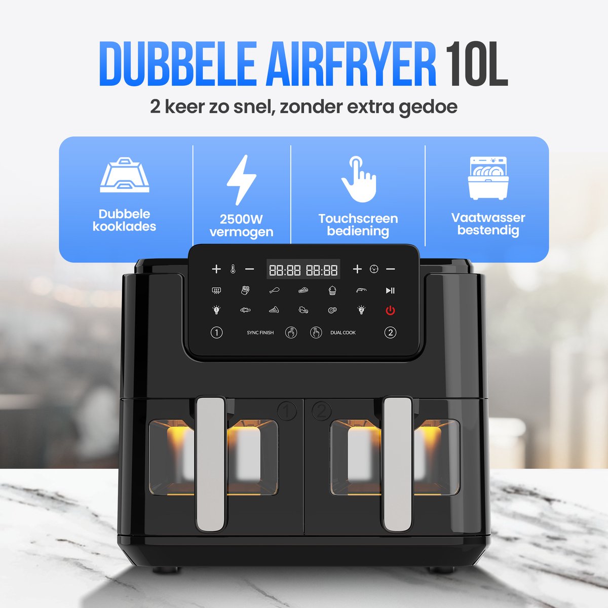 Wat vinden we goed aan de Strex Airfryer XXL 10L Zwart