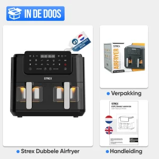Strex Airfryer XXL 10L Zwart