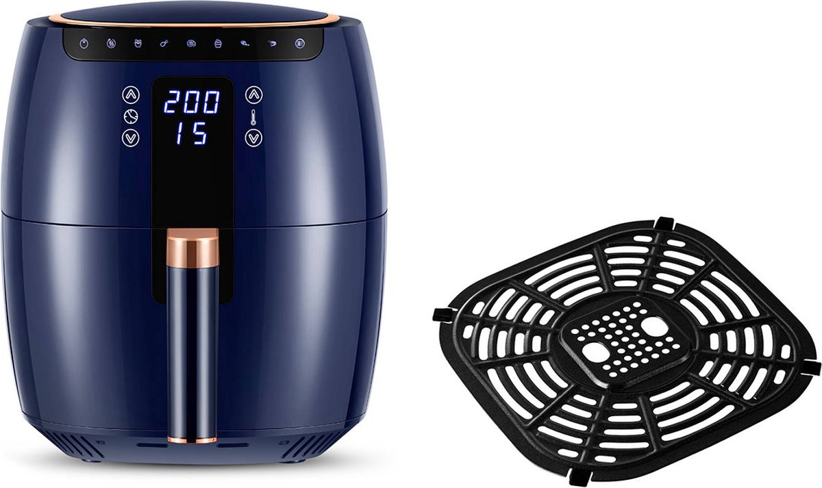 De Swiss Pro+ Airfryer 7L Donkerblauw-SP-DAF7LDB in één oogopslag