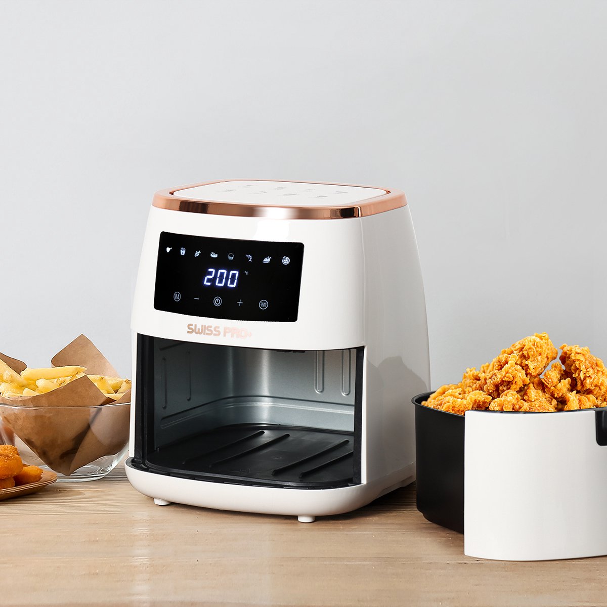 Swiss Pro+ Airfryer SP-AF6.5L.WG 6.5L Gold