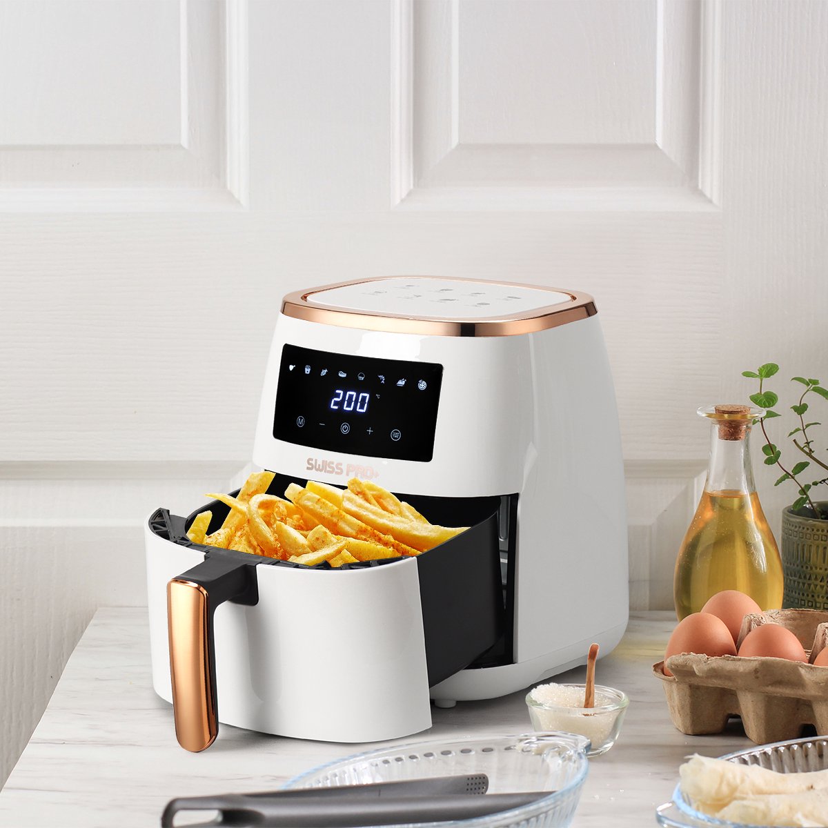 Swiss Pro+ Airfryer SP-AF6.5L.WG 6.5L Gold