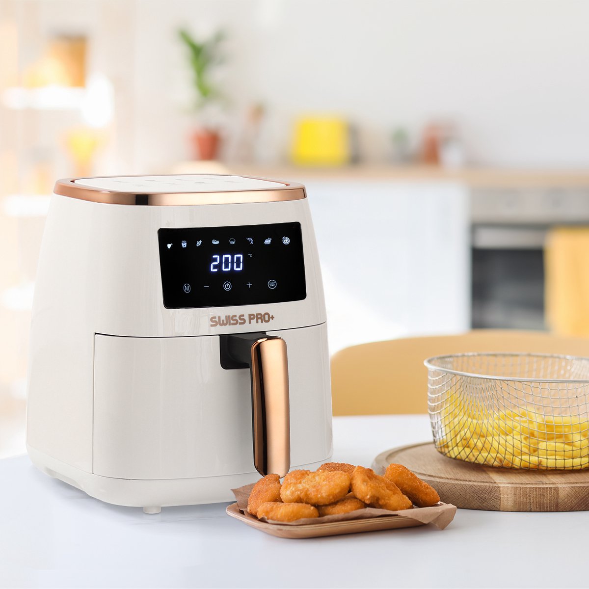 Swiss Pro+ Airfryer SP-AF6.5L.WG 6.5L Gold