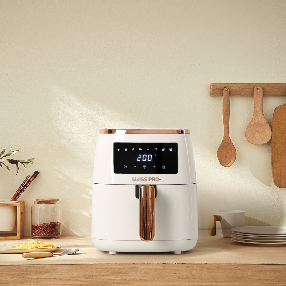 Swiss Pro+ Airfryer SP-AF6.5L.WG 6.5L Gold