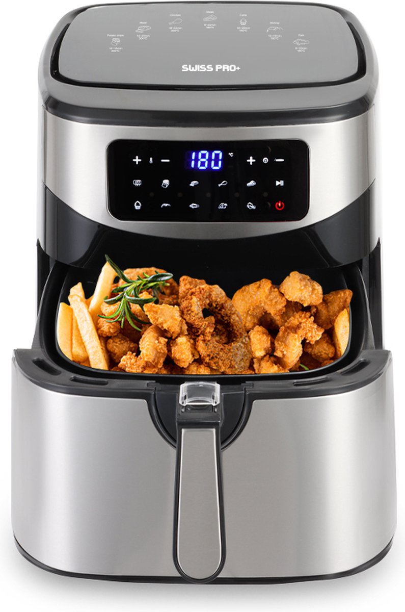 Swiss Pro+ SP-AF10L Airfryer 10L Zwart