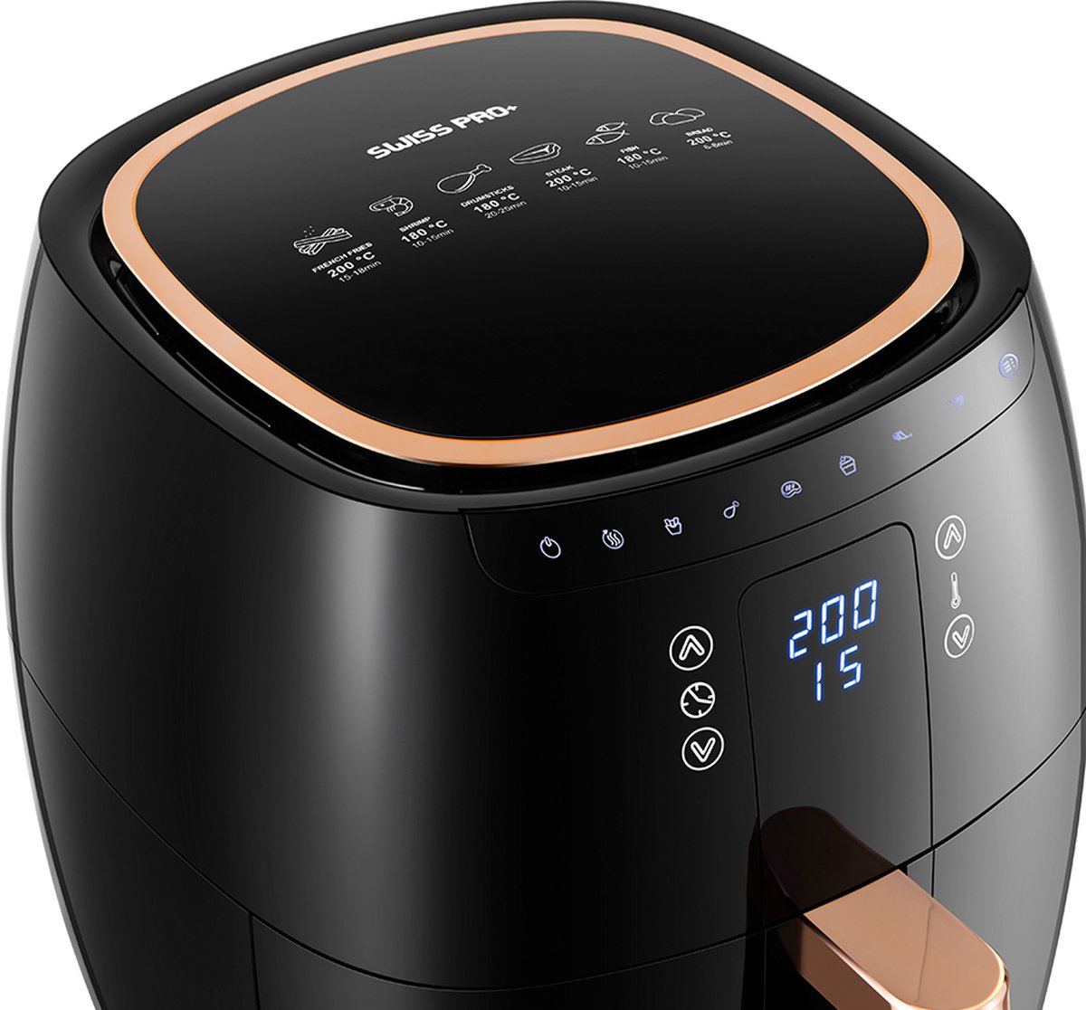 Swiss Pro+ SP-DAF7LB Airfryer XXXL 7L Piano Black