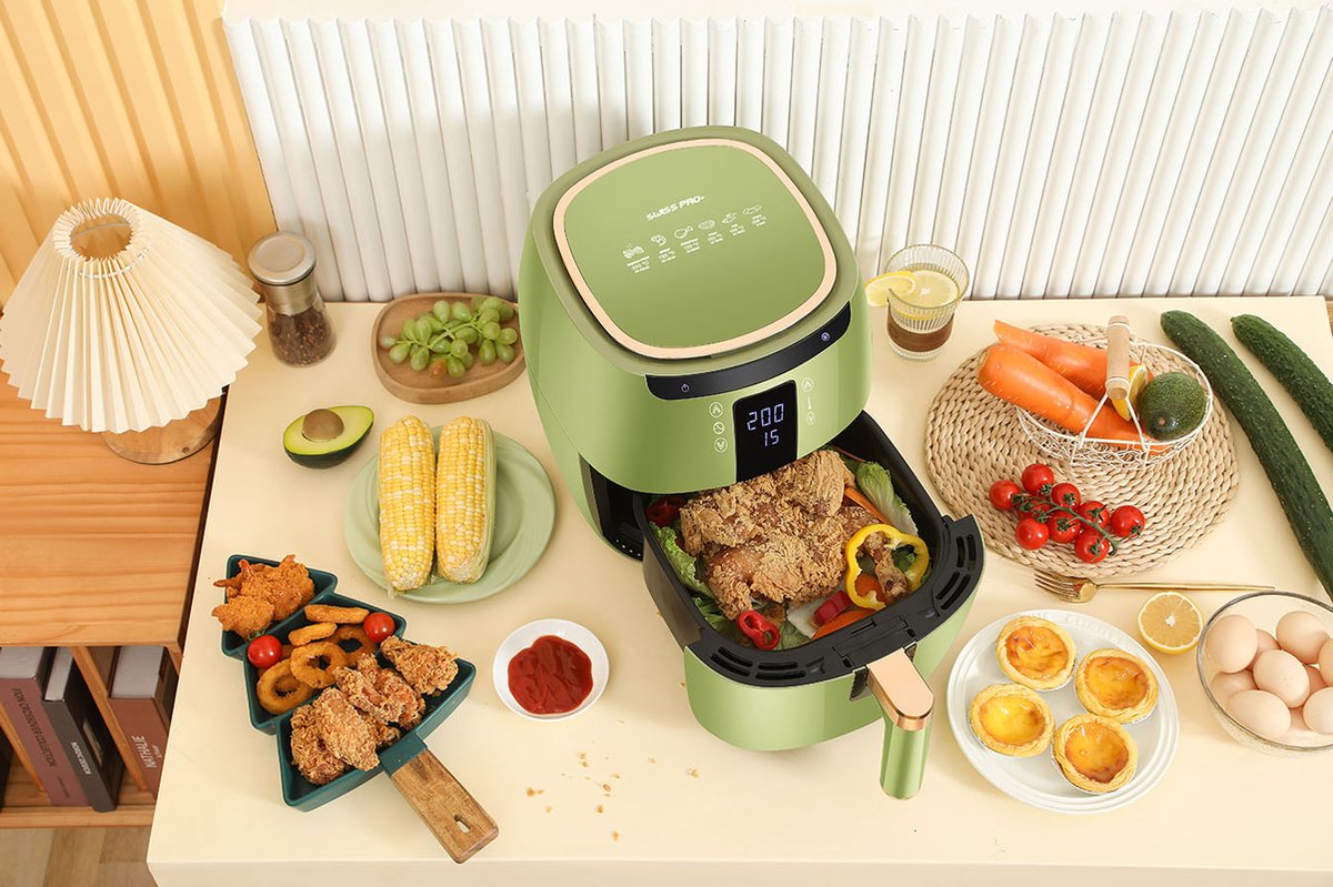Swiss Pro+ SP-DAF7LG Airfryer 7L Groen