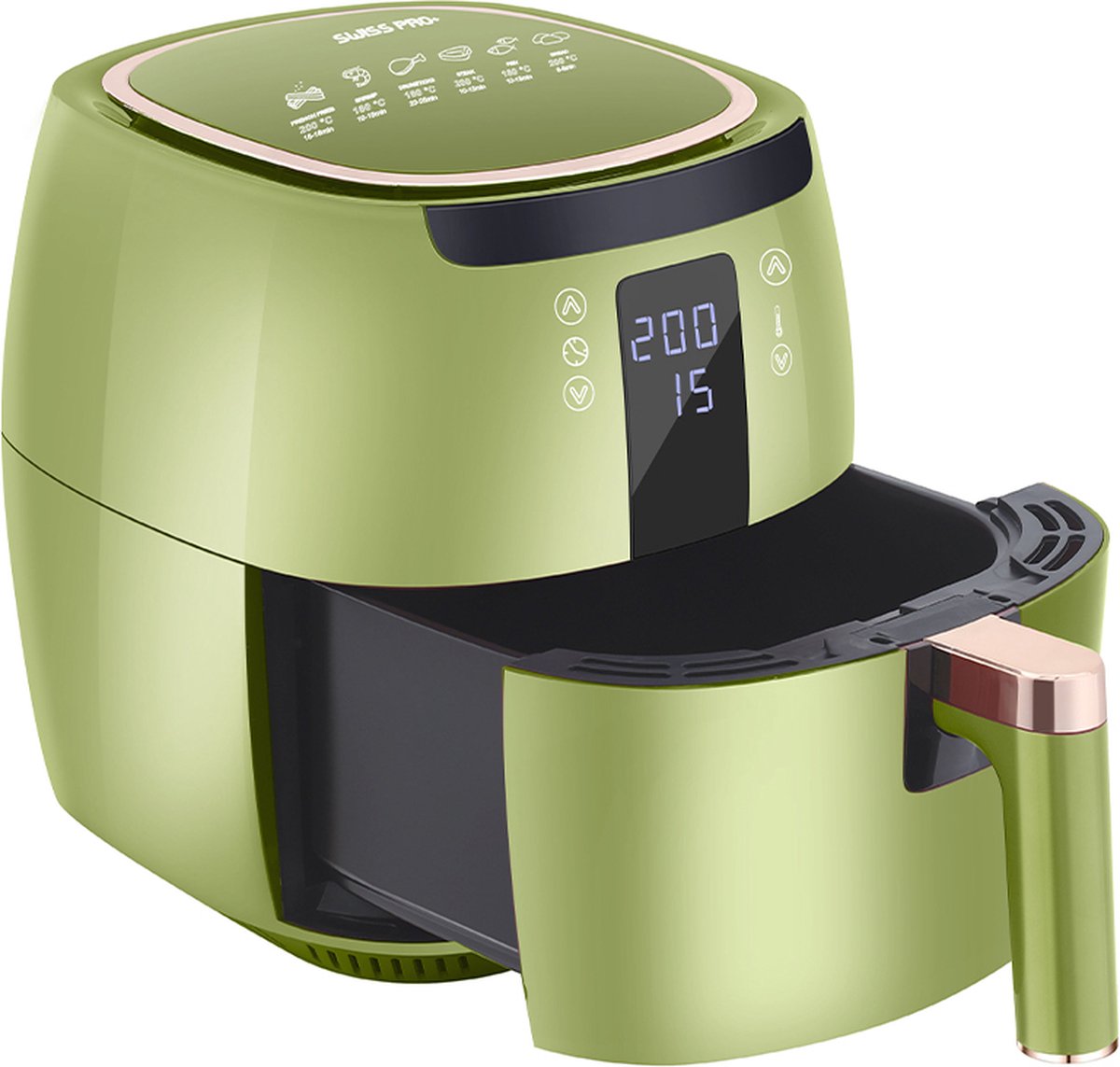 Swiss Pro+ SP-DAF7LG Airfryer 7L Groen