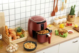 Swiss Pro+ SP-DAF7LR Airfryer XXXL 7L Rood