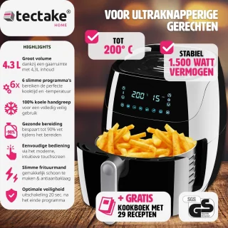 tectake Airfryer HF-3019TS-D Yaiza