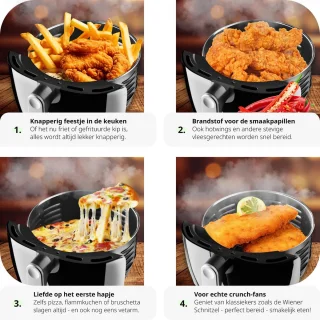 tectake Airfryer HF-3019TS-D Yaiza