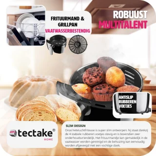 tectake Airfryer HF-3019TS-D Yaiza