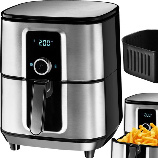 tectake Airfryer XXL 10,2L Zilver