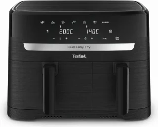 Tefal Dual Easy Fry Essential EY901N10 Airfryer zwart 8,3L