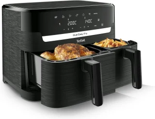 Tefal Dual Easy Fry Essential EY901N10 Airfryer zwart 8,3L