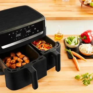 Tefal Dual Easy Fry Essential EY901N10 Airfryer zwart 8,3L