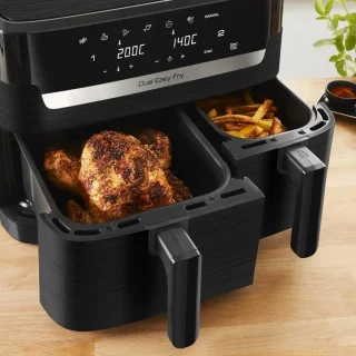 Tefal Dual Easy Fry Essential EY901N10 Airfryer zwart 8,3L