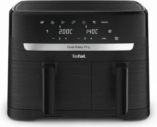 Tefal Dual Easy Fry Essential EY901N10 Airfryer zwart 8,3L