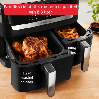 Tefal Dual Easy Fry & Grill EY9018 Heteluchtfriteuse 8,3L