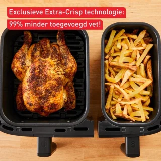 Tefal Dual Easy Fry & Grill EY905D Heteluchtfriteuse XXL RVS