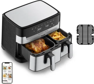 Tefal Dual Easy Fry & Grill EY905D Heteluchtfriteuse XXL RVS