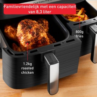 Tefal Easy Fry Dual XXL EY905B Airfryer Duo
