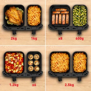 Tefal Easy Fry Dual XXL EY9428 Airfryer 11L