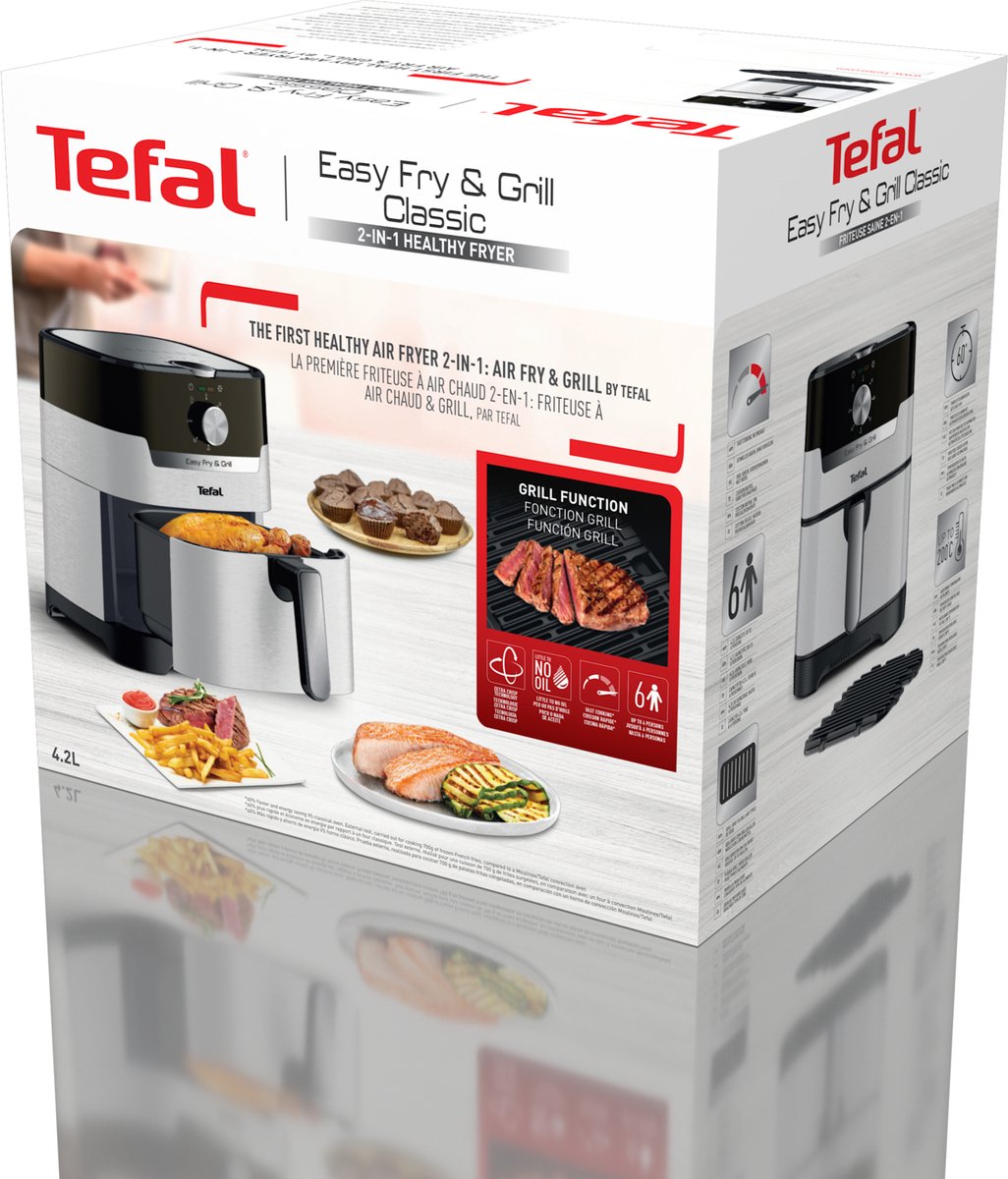 Wat vinden we goed aan de Tefal Easy Fry & Grill EY501A heteluchtfriteuse 4,2L