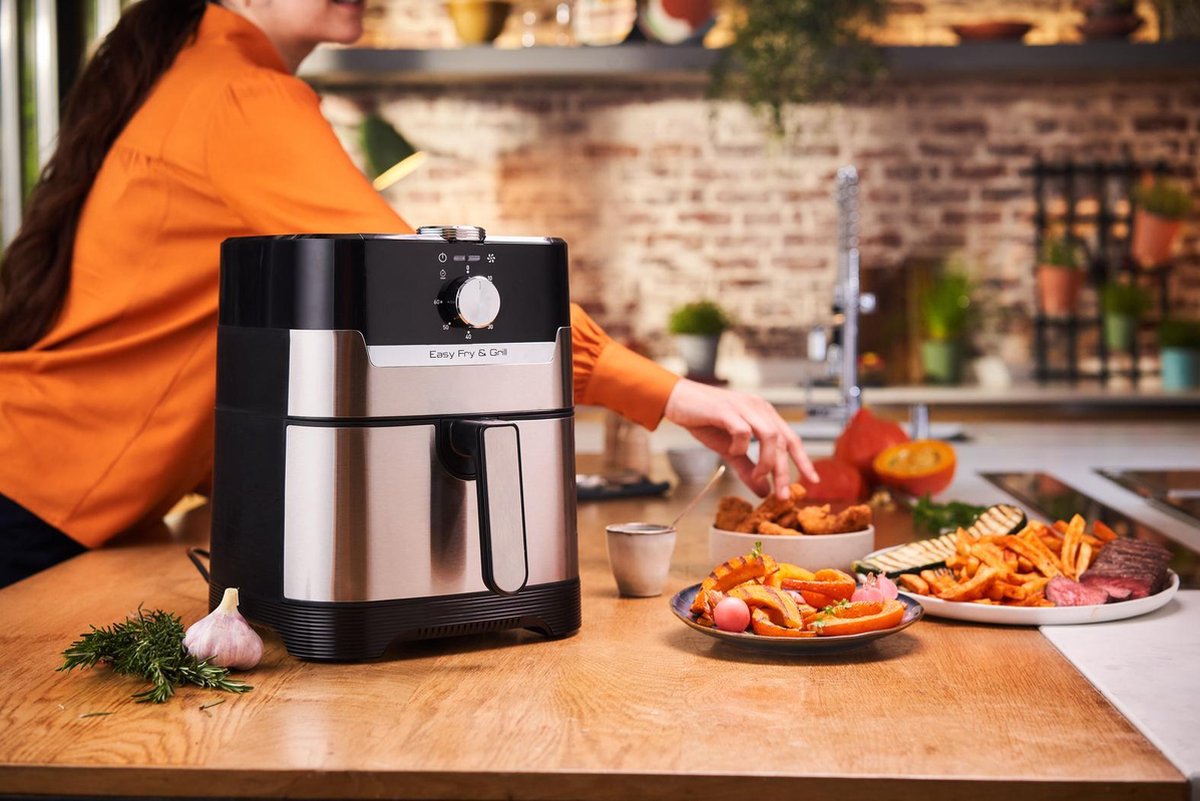 Tefal Easy Fry & Grill EY501D Heteluchtfriteuse en Grill XL