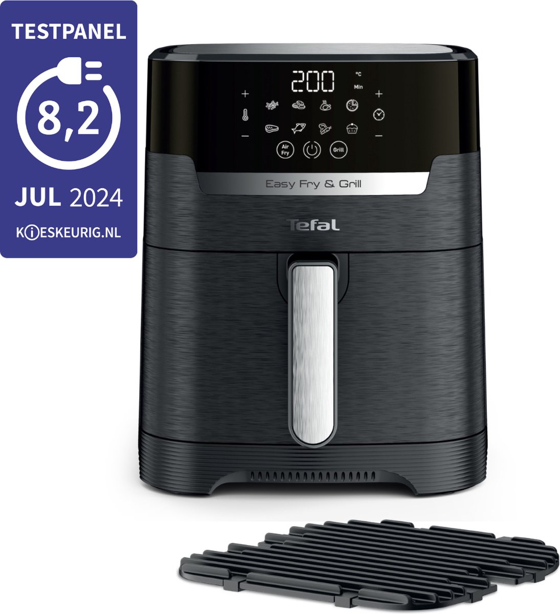 Wat vinden we goed aan de Tefal Easy Fry & Grill Precision EY5058 Airfryer Antraciet