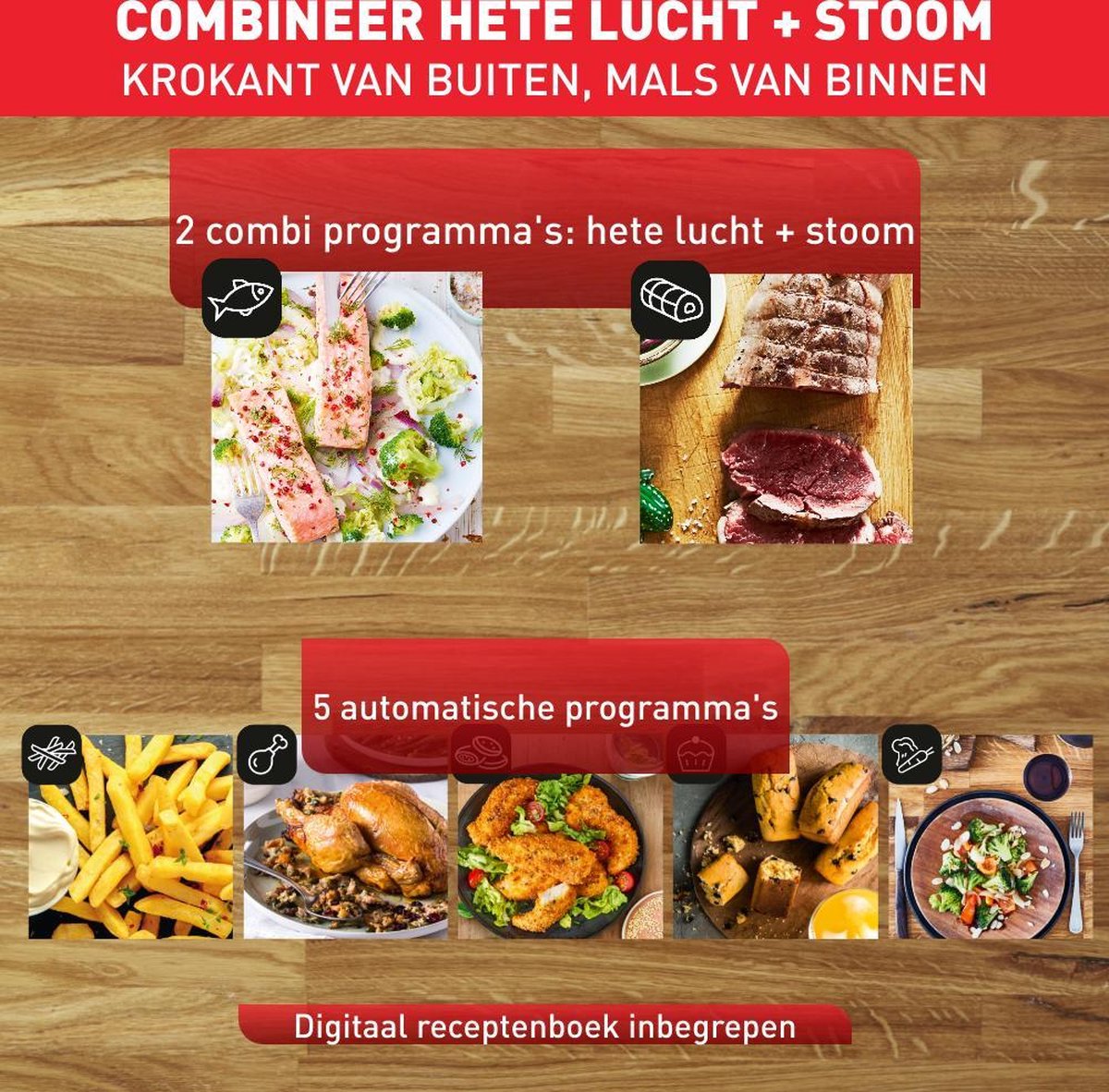 Tefal Easy Fry Grill & Steam FW2018 Airfryer 6,5L