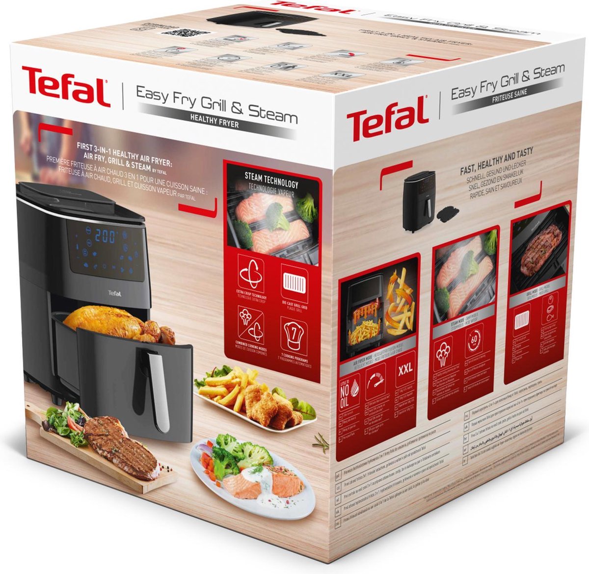 Tefal Easy Fry Grill & Steam FW2018 Airfryer 6,5L