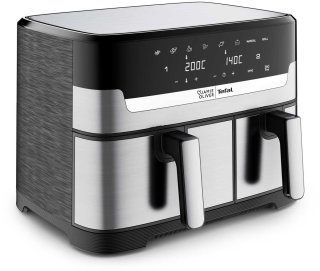 De Tefal Jamie Oliver dubbele airfryer EY90JDE1 in één oogopslag