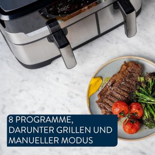 Wat vinden we goed aan de Tefal Jamie Oliver dubbele airfryer EY90JDE1