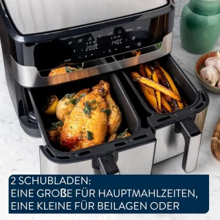 Tefal Jamie Oliver dubbele airfryer EY90JDE1