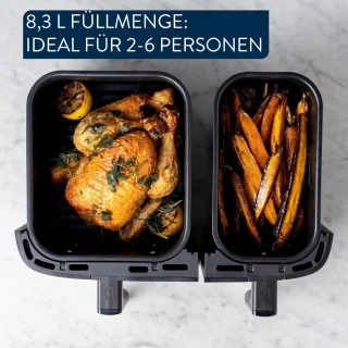 Tefal Jamie Oliver dubbele airfryer EY90JDE1