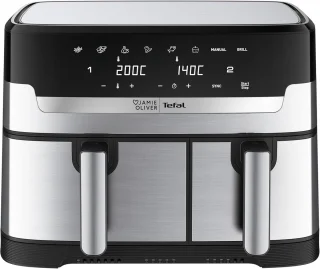 Tefal Jamie Oliver dubbele airfryer EY90JDE1