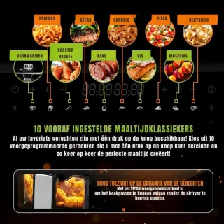 Thuys Dubbele Airfryer 11 L Zwart
