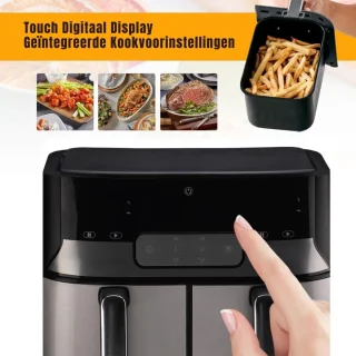 Thuys Dubbele Airfryer Heteluchtfriteuse Zwart