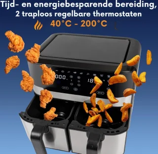 Thuys PC-FR1242H XXL Friteuse 9L Dubbel Kamer