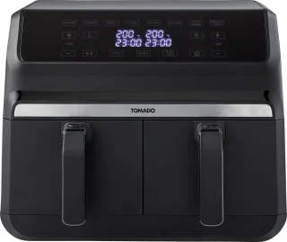Tomado TAF8001B Dubbele Airfryer Zwart 2x4L