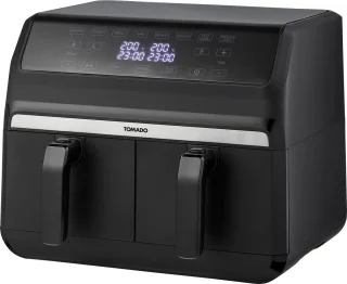 Tomado TAF8001B Dubbele Airfryer Zwart 2x4L