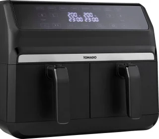 Tomado TAF8001B Dubbele Airfryer Zwart 2x4L