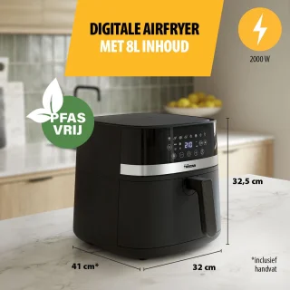 Tristar Airfryer FR-9418 8L Zwart