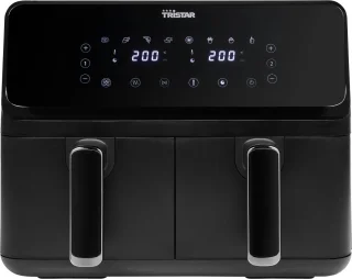 Tristar Airfryer XXL FR-9026 Digitale Dubbele Heteluchtfriteuse Zwart