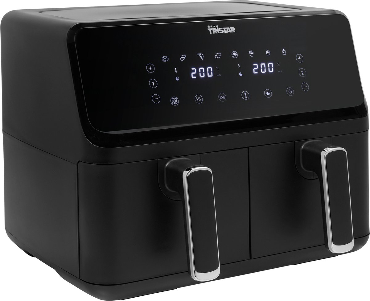 Wat vinden we goed aan de Tristar Airfryer XXL FR-9026 Digitale Dubbele Heteluchtfriteuse Zwart
