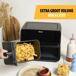Tristar Airfryer XXL FR-9026 Digitale Dubbele Heteluchtfriteuse Zwart