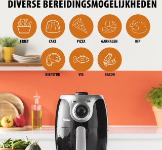 Tristar FR-6980 Mini Crispy Airfryer 2L Zwart