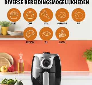 Tristar FR-6980 Mini Crispy Airfryer 2L Zwart