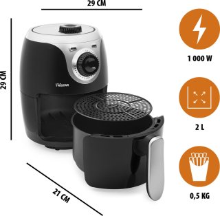 Tristar FR-6980 Mini Crispy Airfryer 2L Zwart