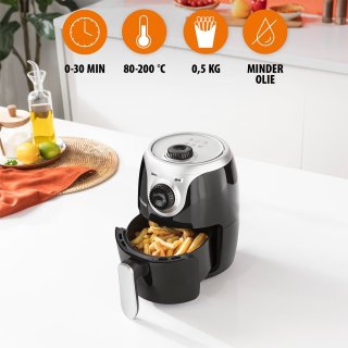 Tristar FR-6980 Mini Crispy Airfryer 2L Zwart